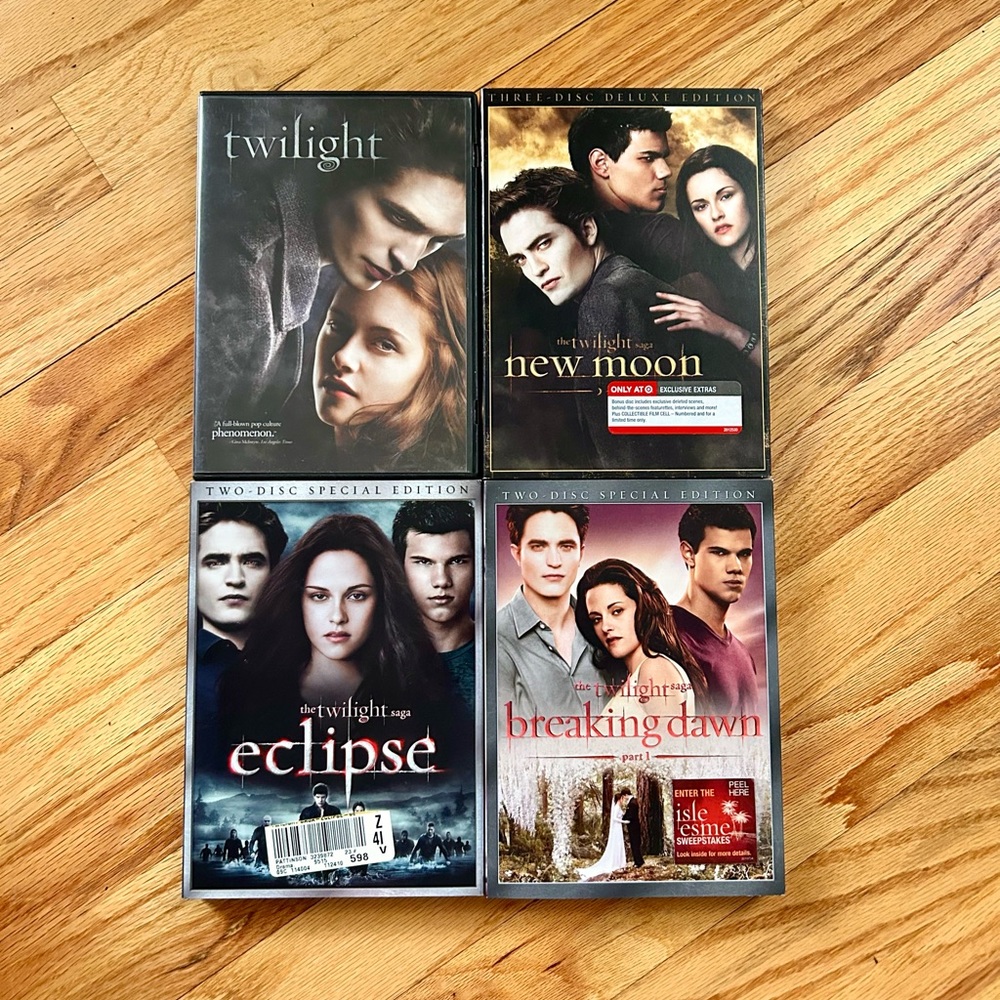 Twilight Saga New Moon Eclipse Breaking Dawn DVD Lot